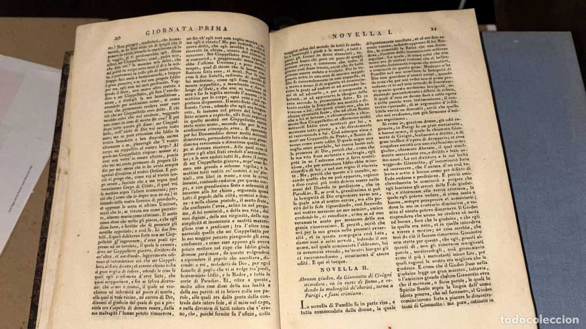 Libros antiguos: Libro antiguo Bocaccio &rdquo;il Decameron&rdquo;, edici&oacute;n de 1824 - Foto 2