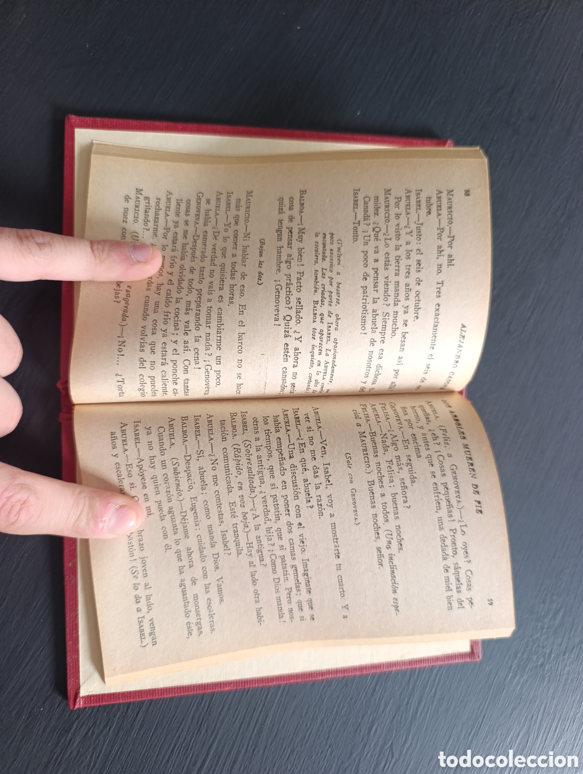 Libros antiguos: LOS ARBOLES MUEREN DE PIE COMEDIA. ALEJANDRO CASONA - Foto 2