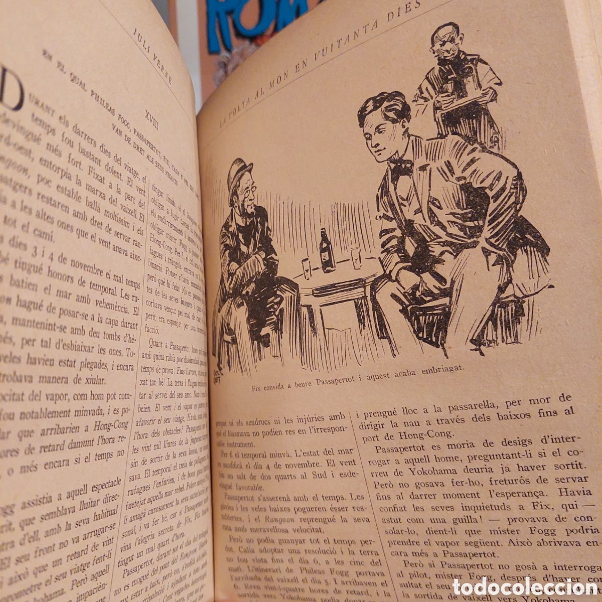 Libros antiguos: La volta al m&oacute;n en vuitanta dies. Juli Verne - Foto 2