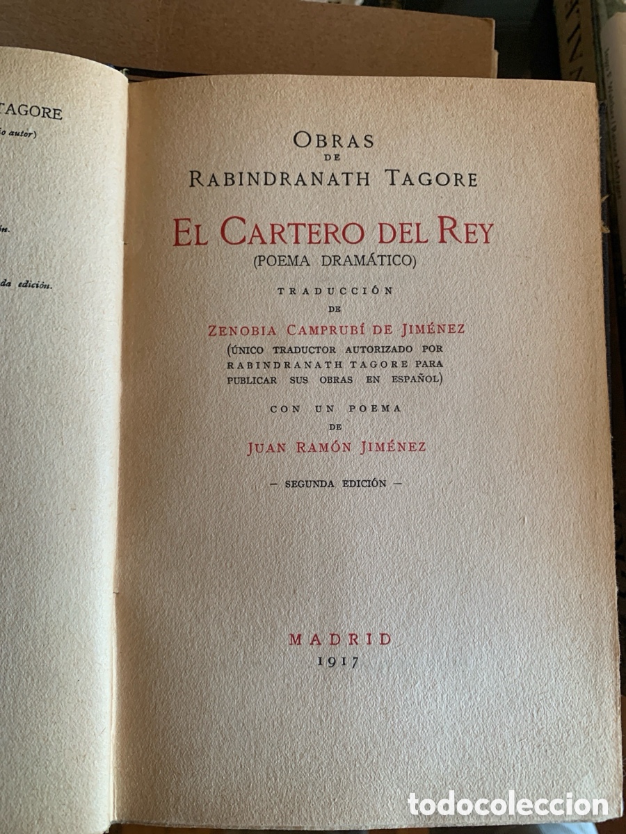 Libros antiguos: Rabindranath Tagore &ndash; El cartero del rey - Foto 2