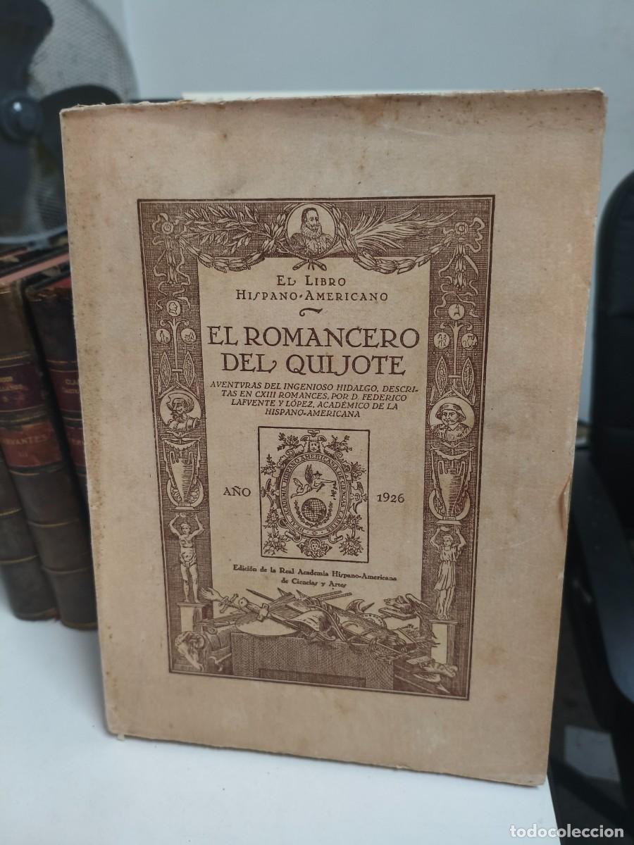 Libros antiguos: El romancero del Quijote. 1926. - Foto 1