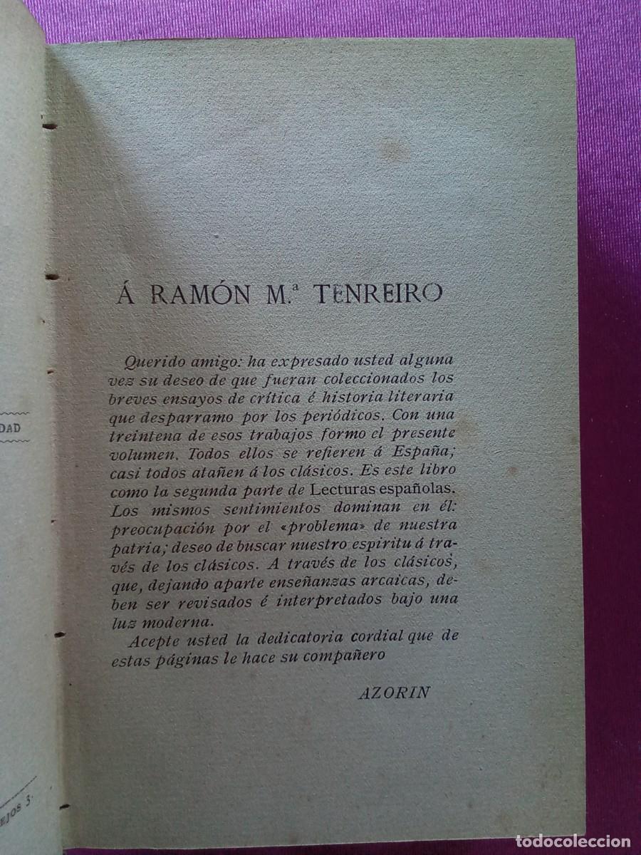 Libros antiguos: AZOR&Iacute;N CLASICOS Y MODERNOS 1913 .LV5 5 - Foto 6