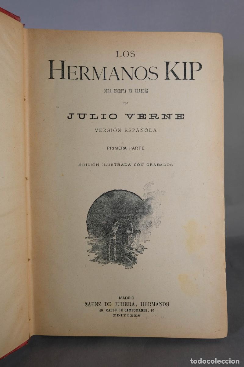 Libros antiguos: OBRAS COMPLETAS DE JULIO VERNE - SAENZ DE JUBERA HERMANOS - Foto 5