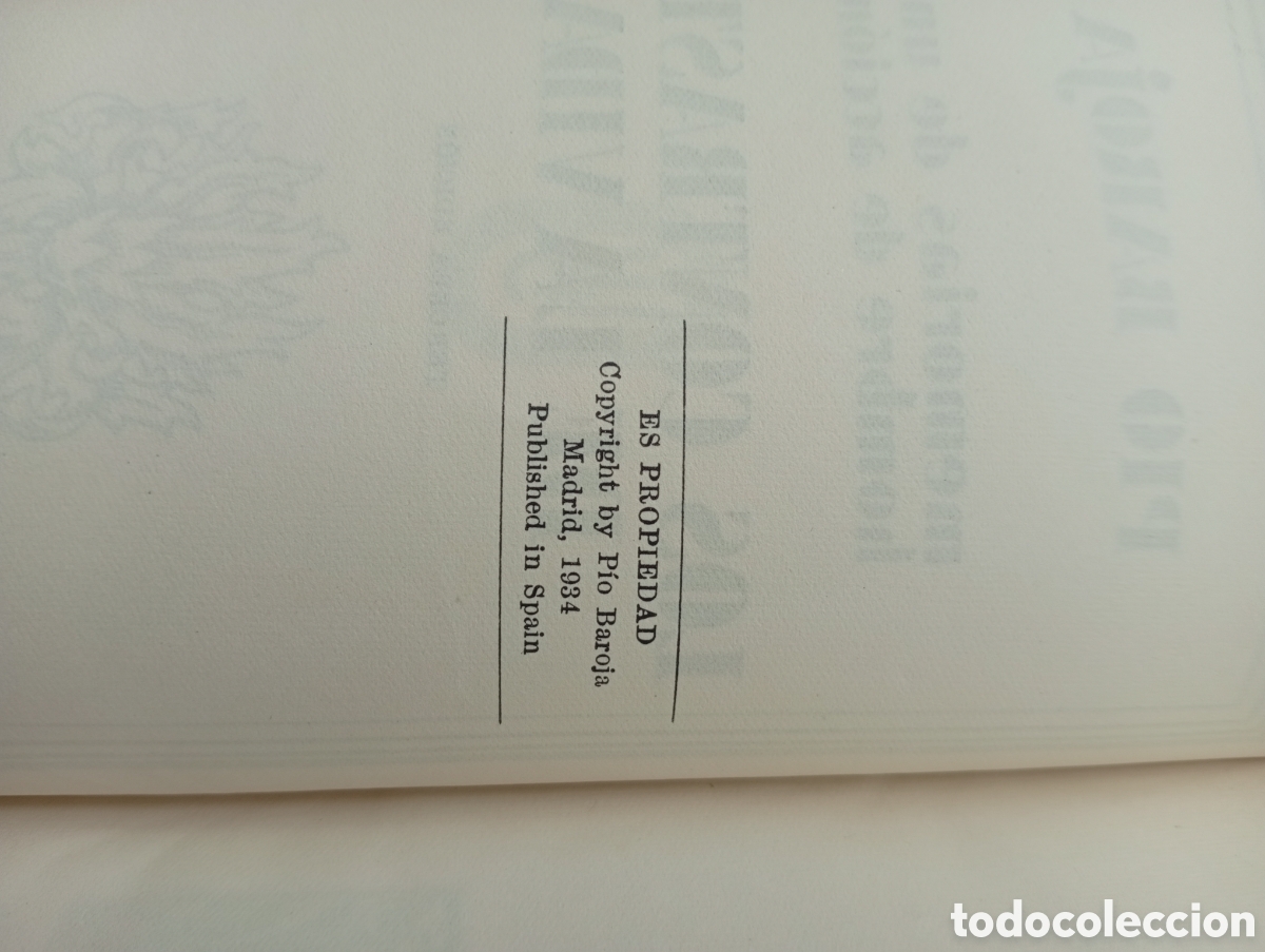 Libros antiguos: Los contrastes de la vida 1934 P&iacute;o Baroja - Foto 4