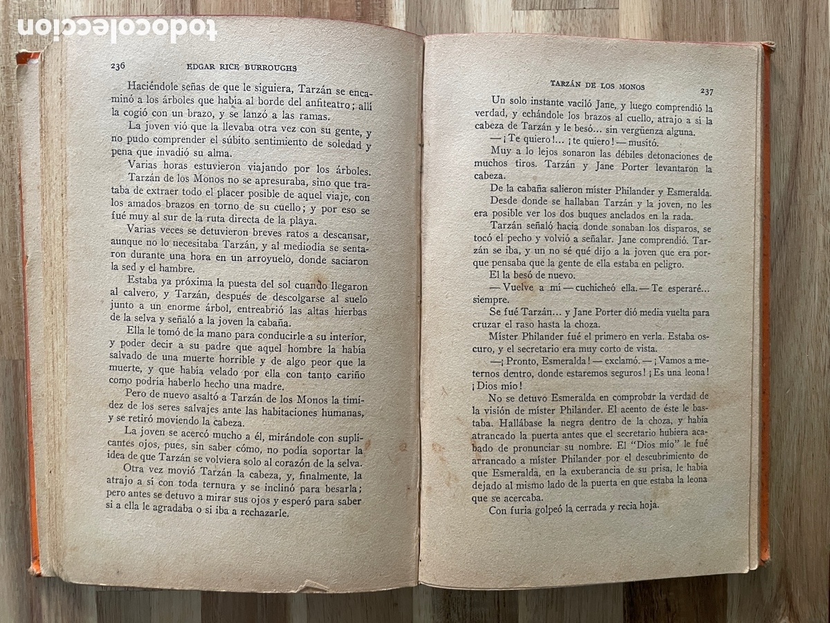 Libros antiguos: Tarz&aacute;n de los monos. Edgar Rice Birroughs. A&ntilde;o 1933. - Foto 3