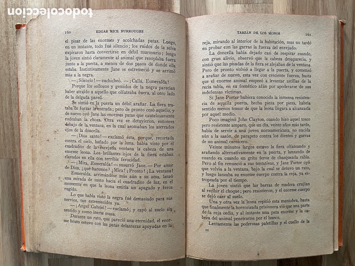 Libros antiguos: Tarz&aacute;n de los monos. Edgar Rice Birroughs. A&ntilde;o 1933. - Foto 4
