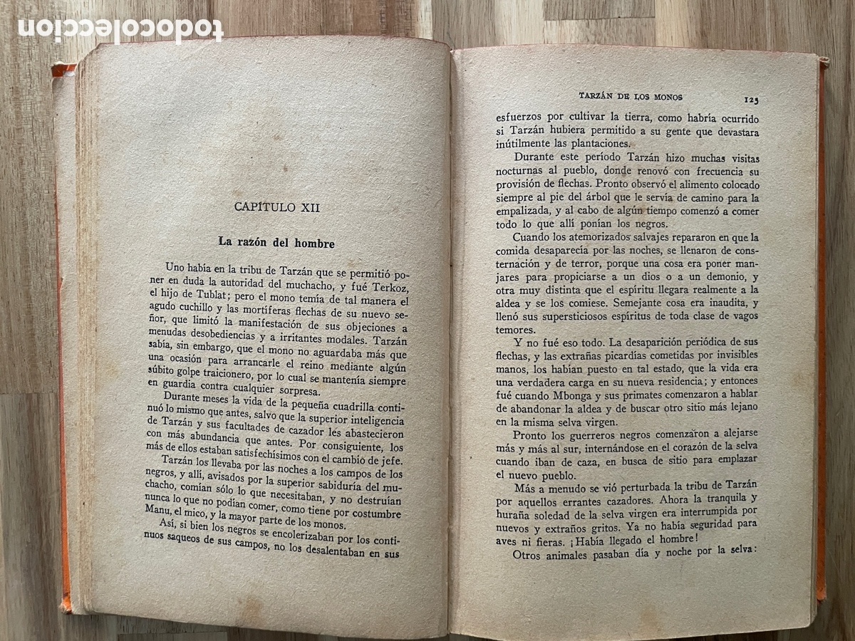 Libros antiguos: Tarz&aacute;n de los monos. Edgar Rice Birroughs. A&ntilde;o 1933. - Foto 5