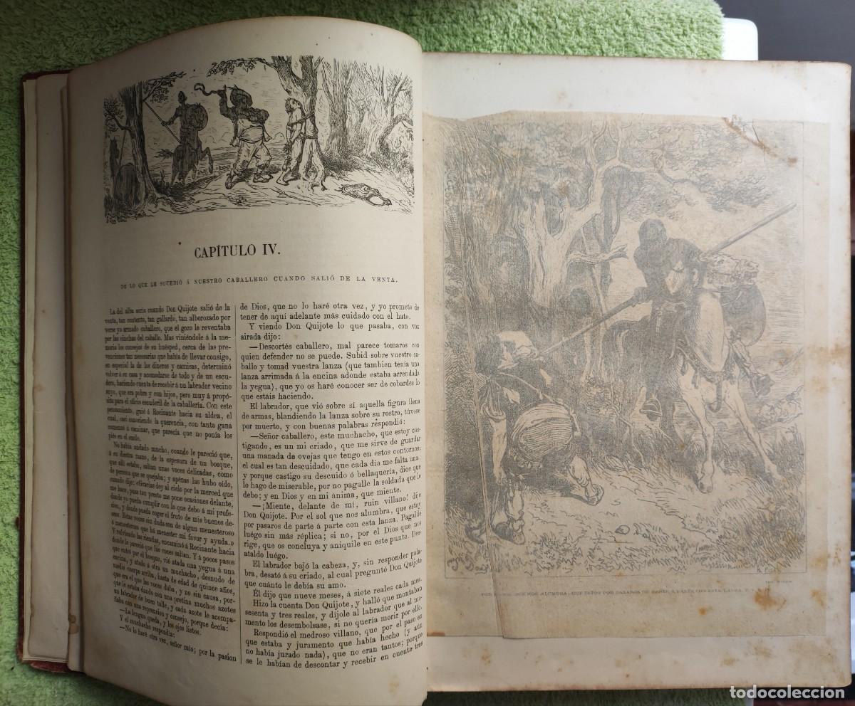 Libros antiguos: Don Quijote. Edici&oacute;n de lujo. - Foto 3