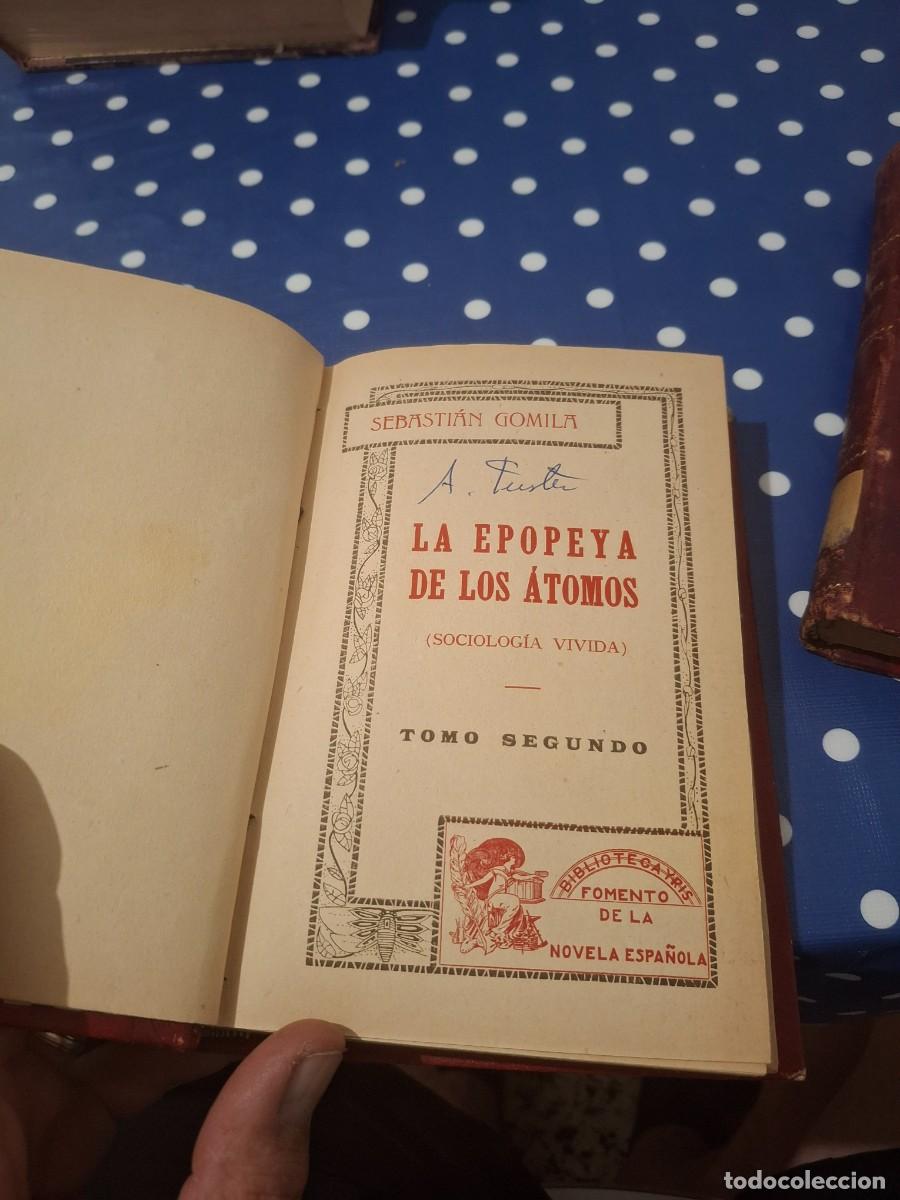 Libros antiguos: La epopeya de los &aacute;tomos de Sebasti&aacute;n Gomila Circa 1910 - Foto 4