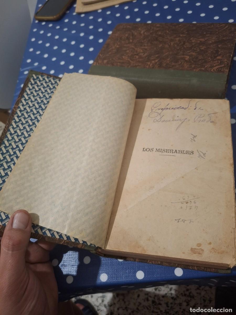 Libros antiguos: Los miserables en 2 tomos de V&iacute;ctor Hugo.Circa 1910 - Foto 3