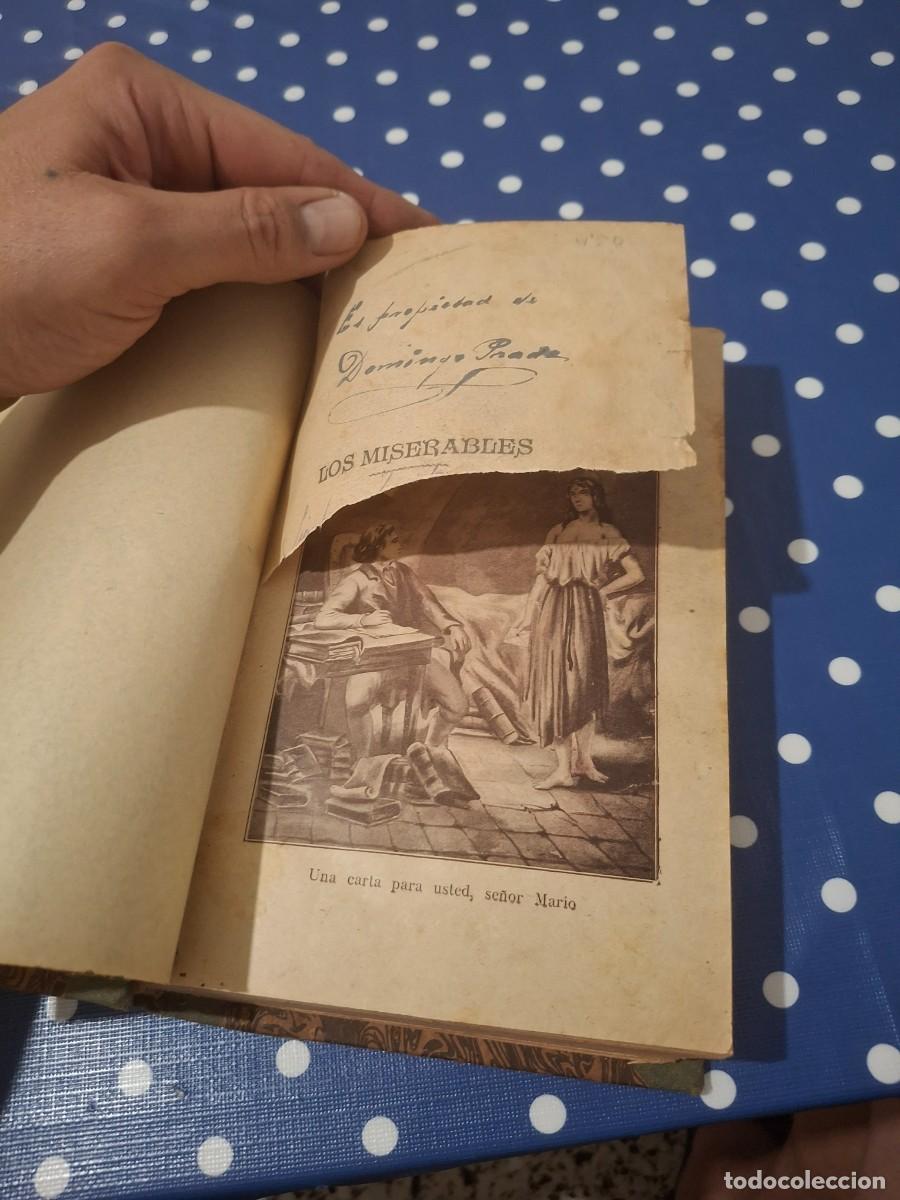 Libros antiguos: Los miserables en 2 tomos de V&iacute;ctor Hugo.Circa 1910 - Foto 6