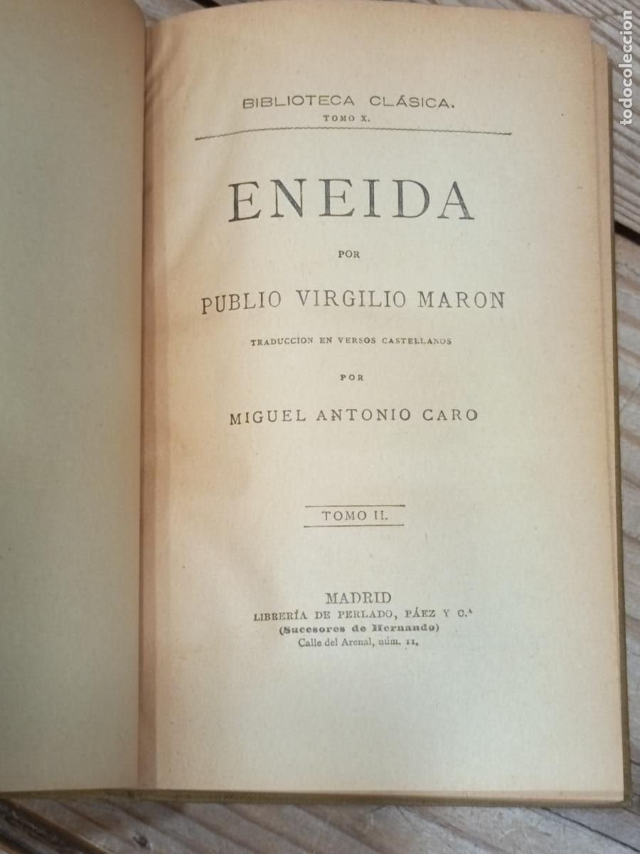 Libros antiguos: 1917 - VIRGILIO. La Eneida, 2 tomos - Foto 5