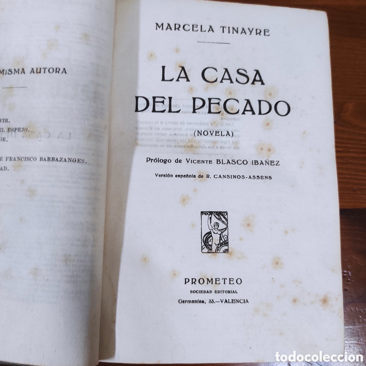 Libros antiguos: La Casa del Pecado &ndash; Marcelle Tinayre - Foto 7