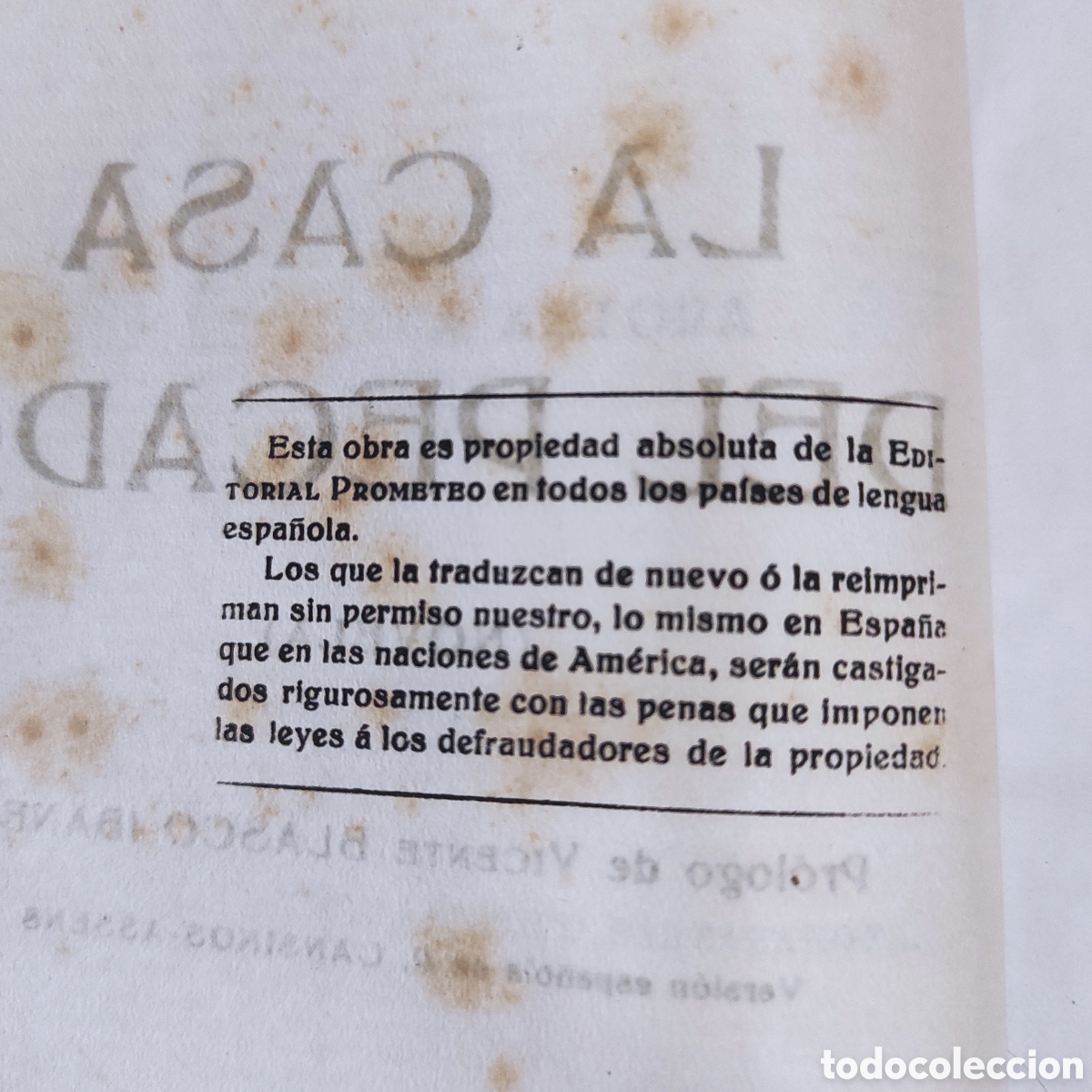Libros antiguos: La Casa del Pecado &ndash; Marcelle Tinayre - Foto 8