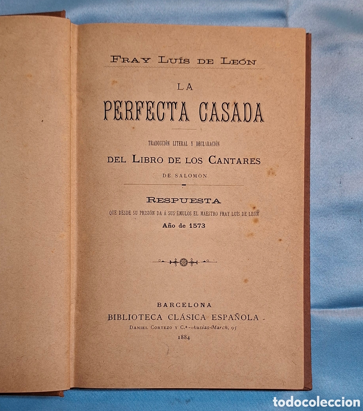 Libros antiguos: La Perfecta Casada Fray Luis de Le&oacute;n 1884 - Foto 2