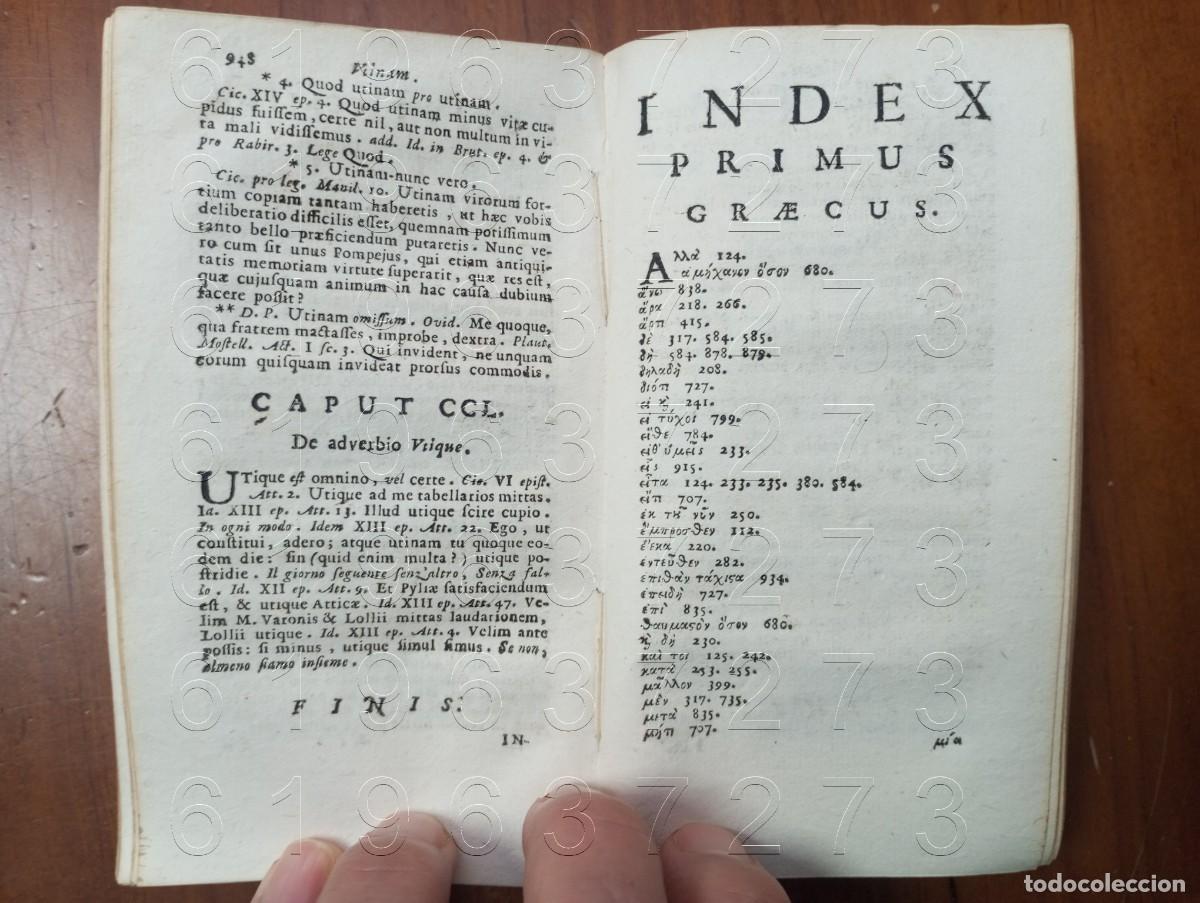 Libros antiguos: TURSELLINI OBRAS LATIN 1715 W2 - Foto 8