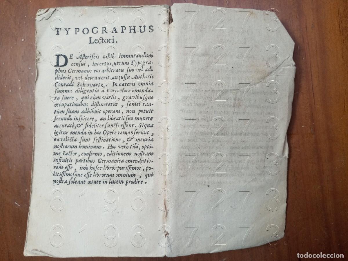 Libros antiguos: TURSELLINI OBRAS LATIN 1715 W2 - Foto 9