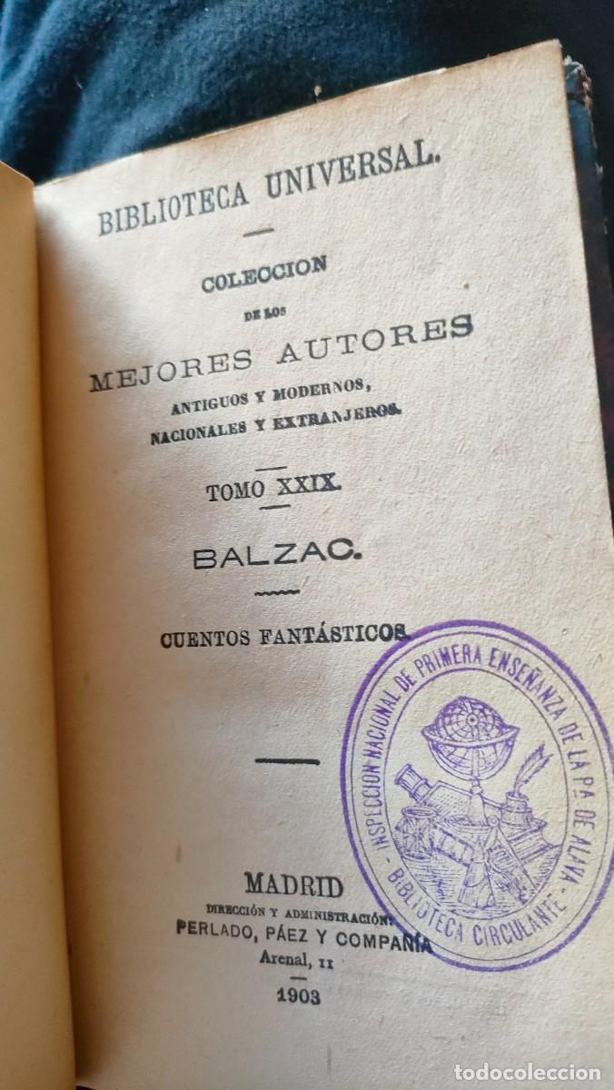 Libros antiguos: BALZAC. CUENTOS FANTASTICOS - Foto 2