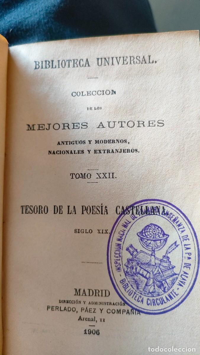 Libros antiguos: TESORO DE LA POESIA CASTELLANA - Foto 2