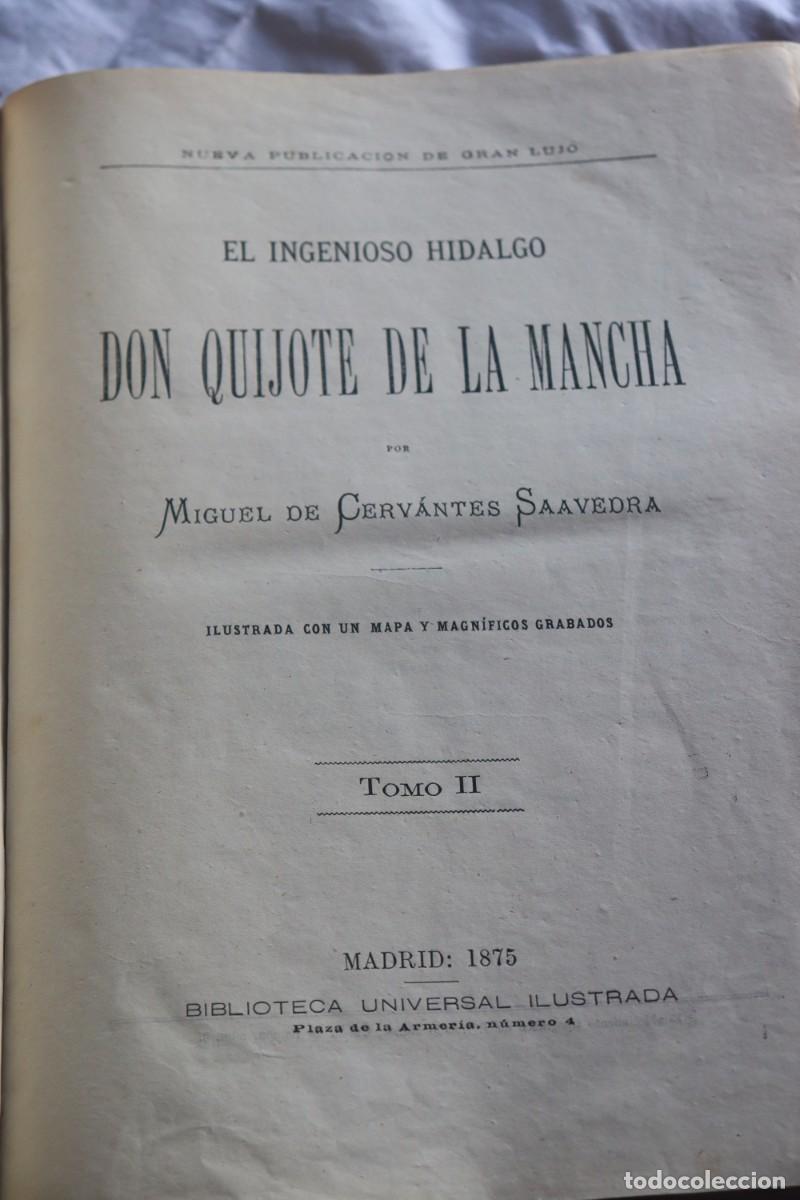 Libros antiguos: Don Quijote de la Mancha edici&oacute;n 1875 - Foto 2
