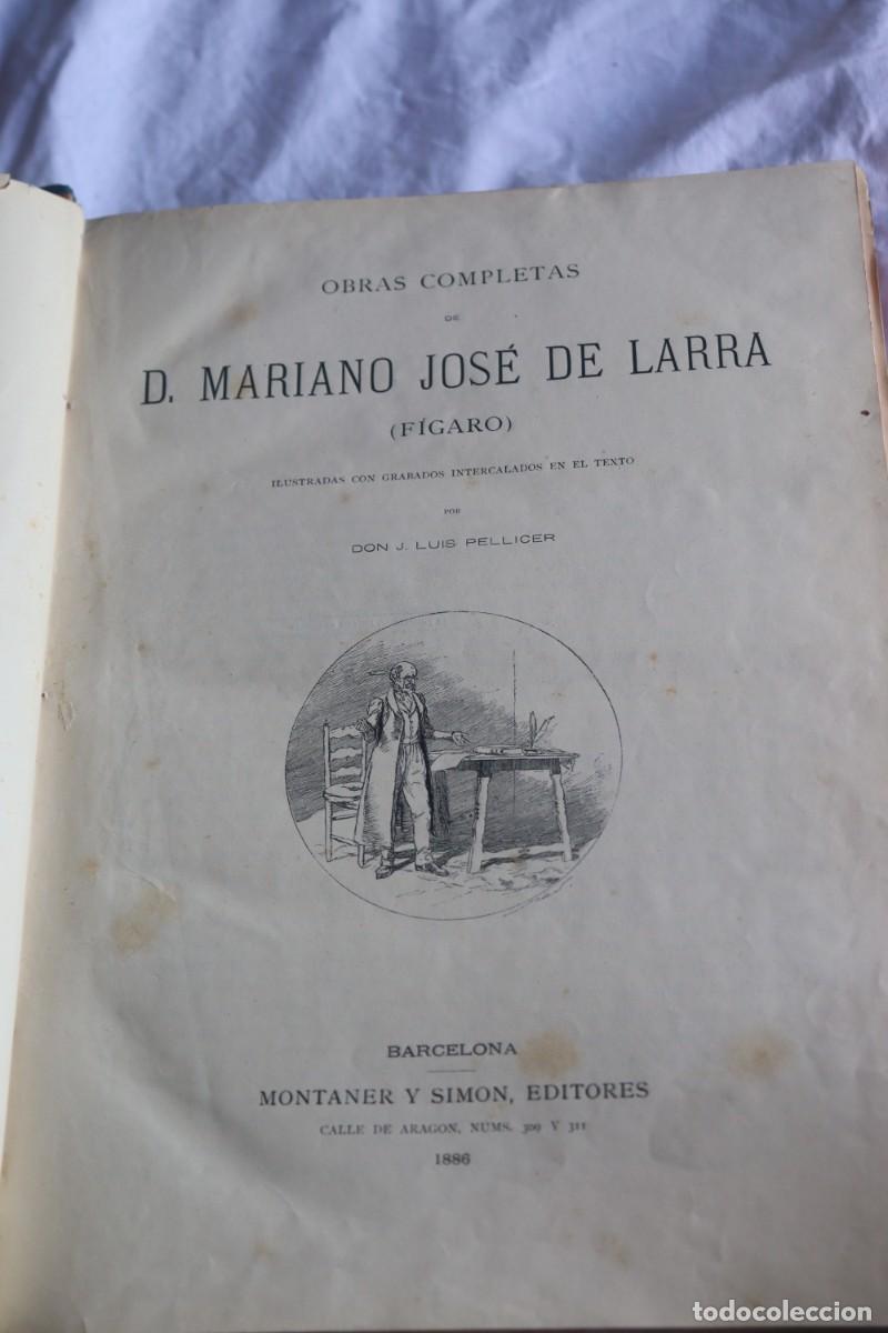 Libros antiguos: Obras Completas de Larra (F&iacute;garo) &ndash; 1886