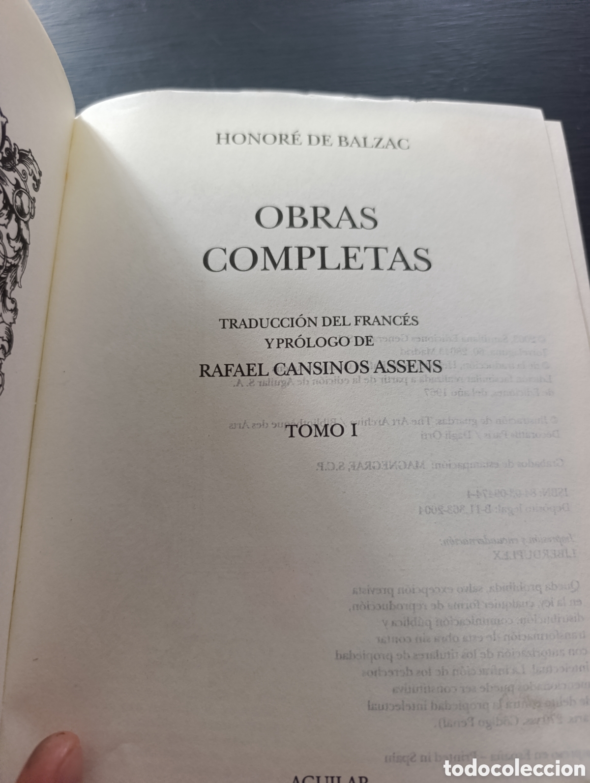 Libros antiguos: HONOR&Eacute; DE BALZAC OBRAS COMPLETAS tomo I - Foto 6