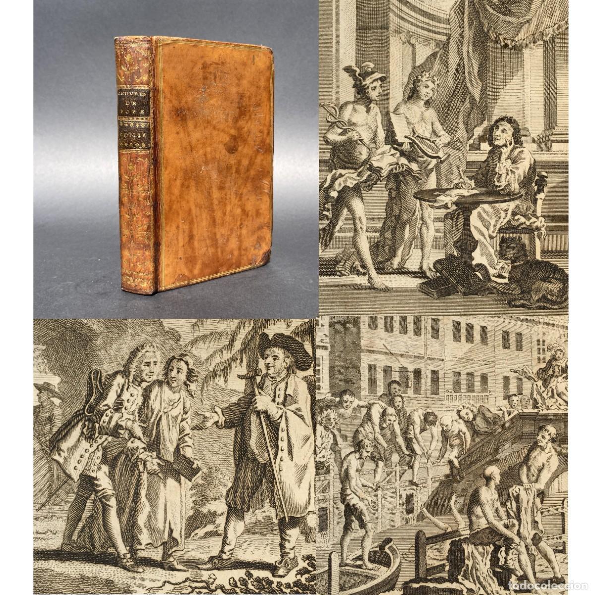 Libros antiguos: A&ntilde;o 1767 - Oeuvres diverses - Alexander Pope - Literatura inglesa - Plena Piel