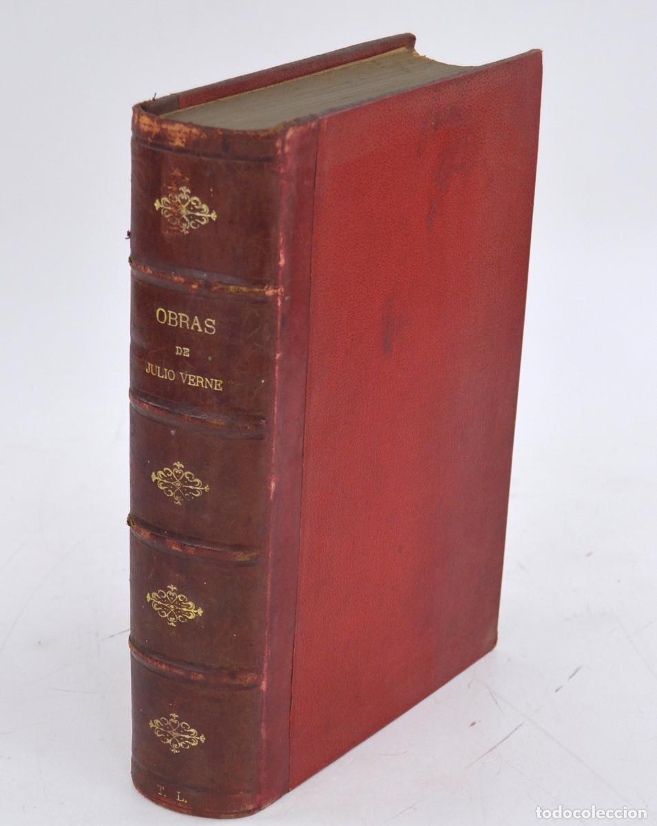 Libros antiguos: Obras de Julio Verne, 1 tomo, 1886, Agust&iacute;n Jubera editor, Madrid. 27x19cm