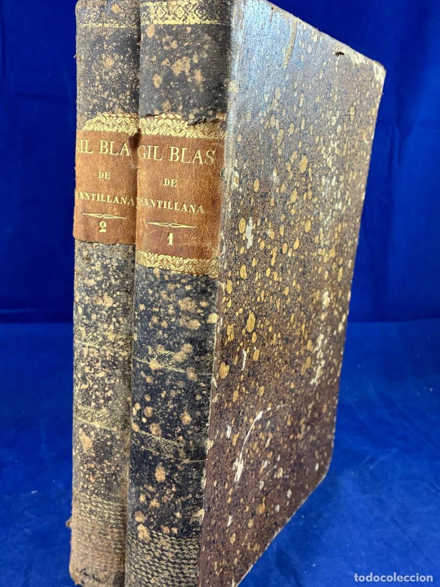 Libros antiguos: Historia de Gil Blas Le Sage 1840 Antonio Bergnes 2 tomos Buen estado. 26 x 18 cm.
