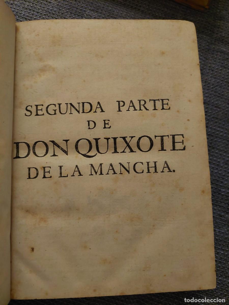 Libros antiguos: Quixote Cervantes 1735 XVIII - Foto 8