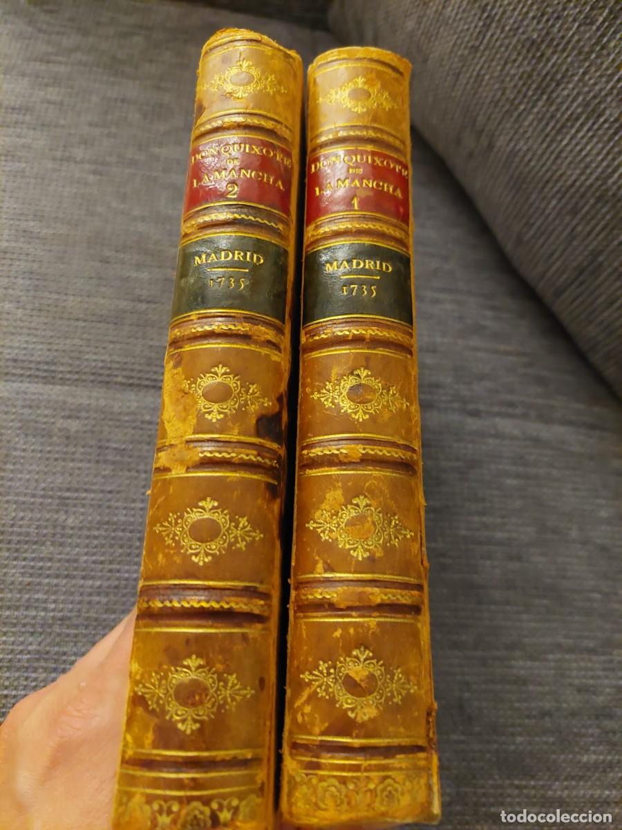 Libros antiguos: Quixote Cervantes 1735 XVIII - Foto 12
