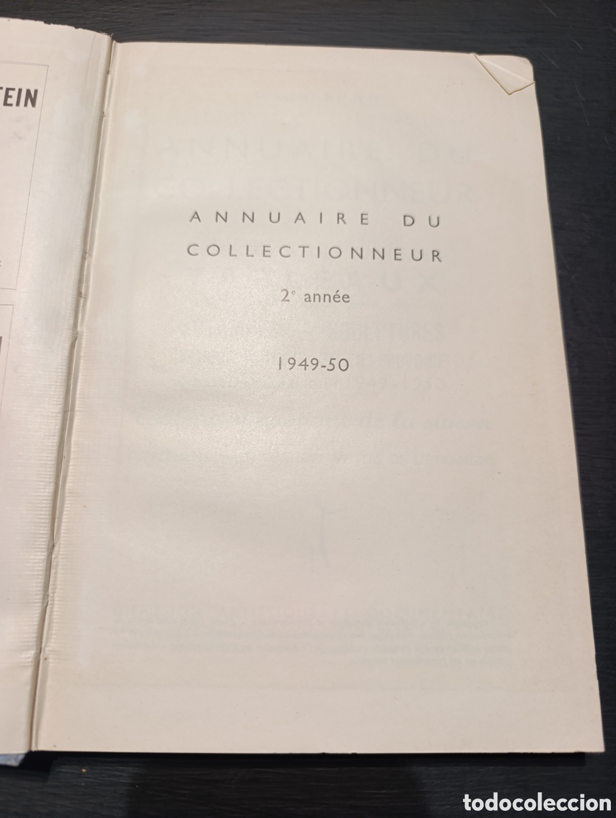 Libros antiguos: Francis SPAR ANNUAIRE DU COLLECTIONNEUR - Foto 2