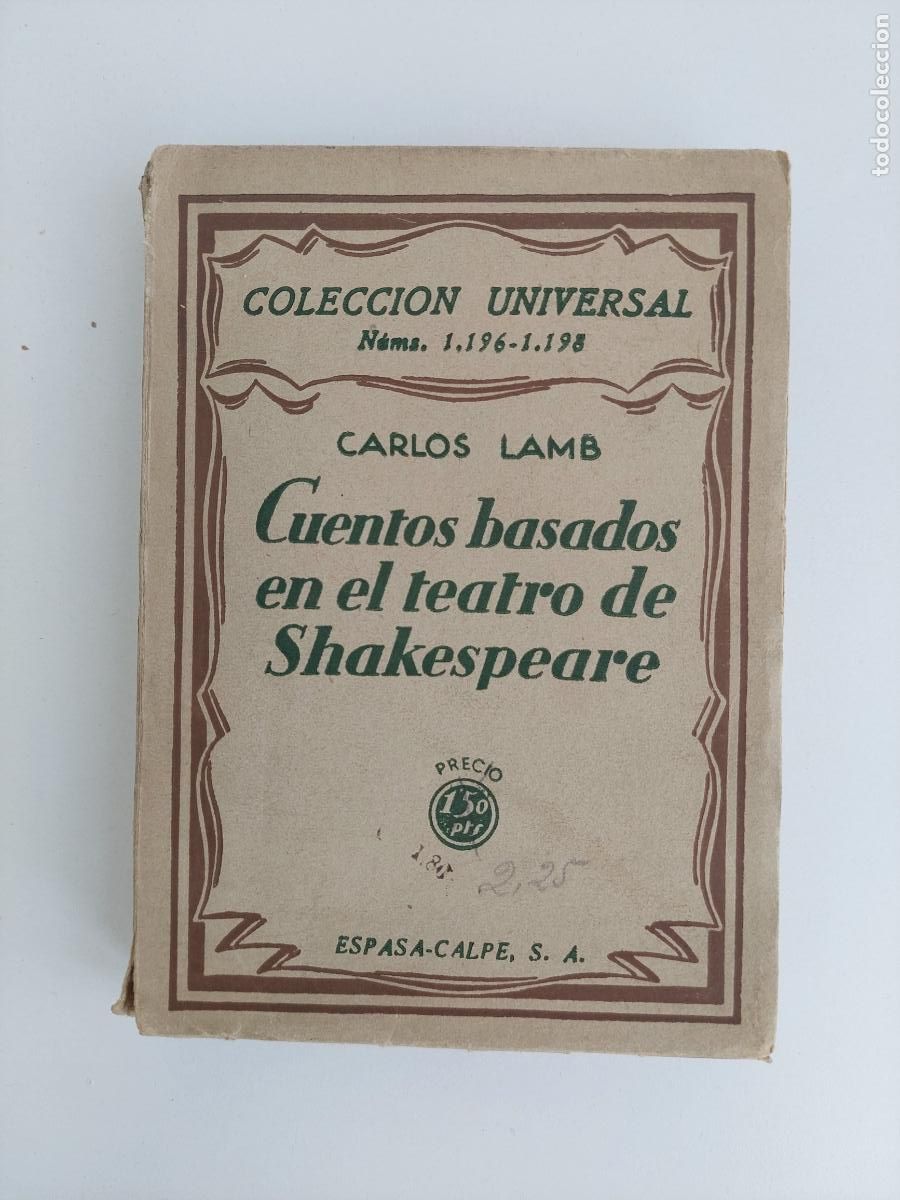 Libros antiguos: Cuentos basados en el teatro de Shakespeare - Lamb, Charles