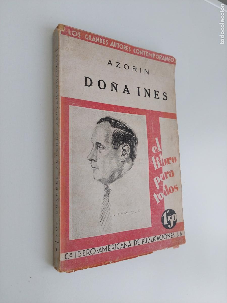 Libros antiguos: Do&ntilde;a In&eacute;s novela - Azor&iacute;n, - Foto 2
