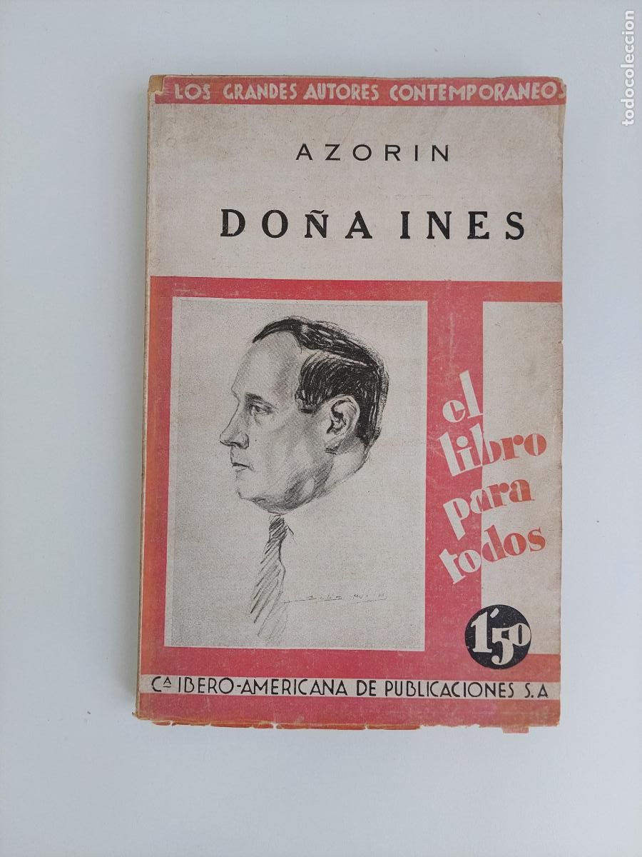 Libros antiguos: Do&ntilde;a In&eacute;s novela - Azor&iacute;n, - Foto 1