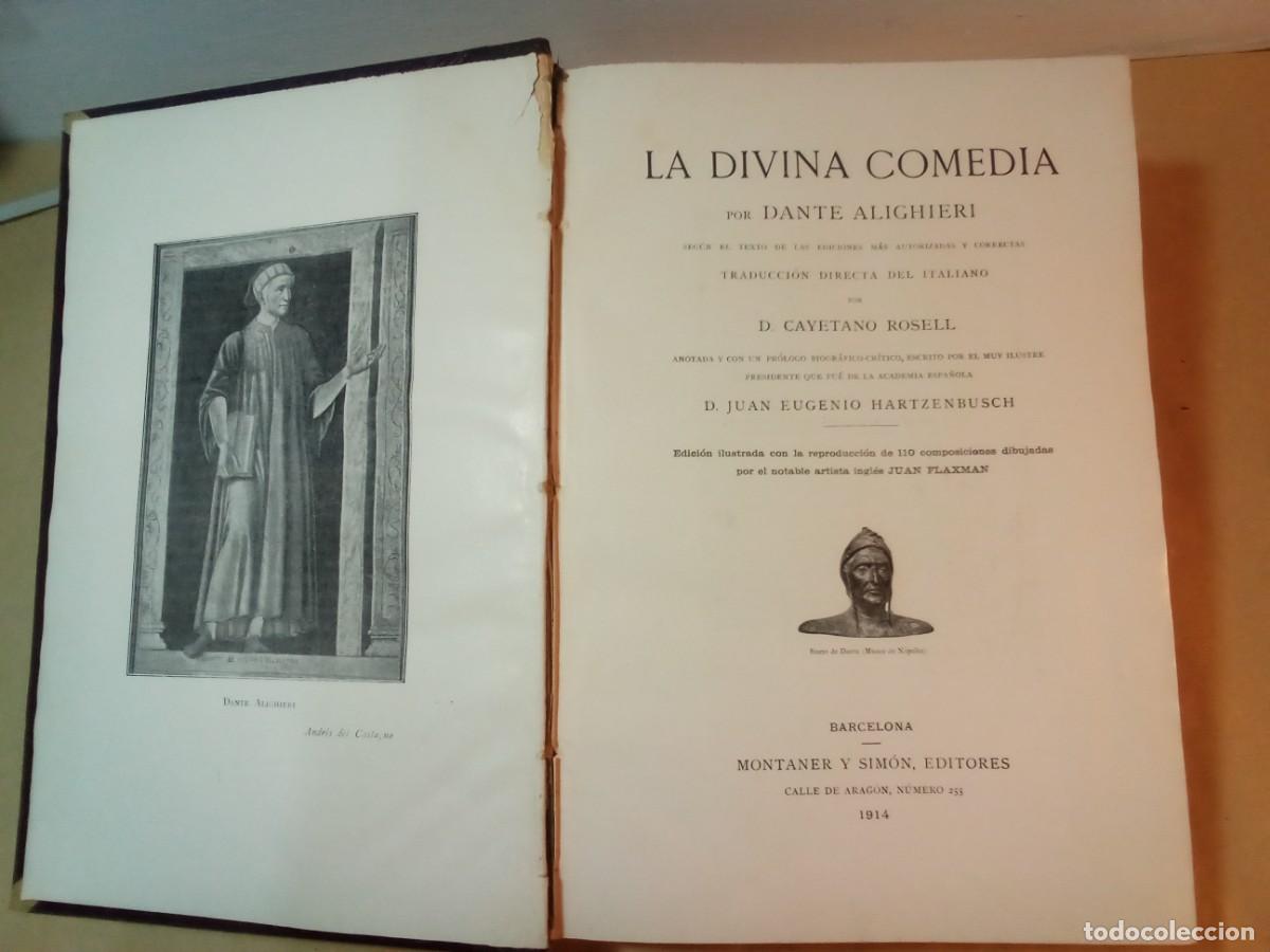 Libros antiguos: LA DIVINA COMEDIA DE DANTE ALIGHIERI, 1914 - Foto 2