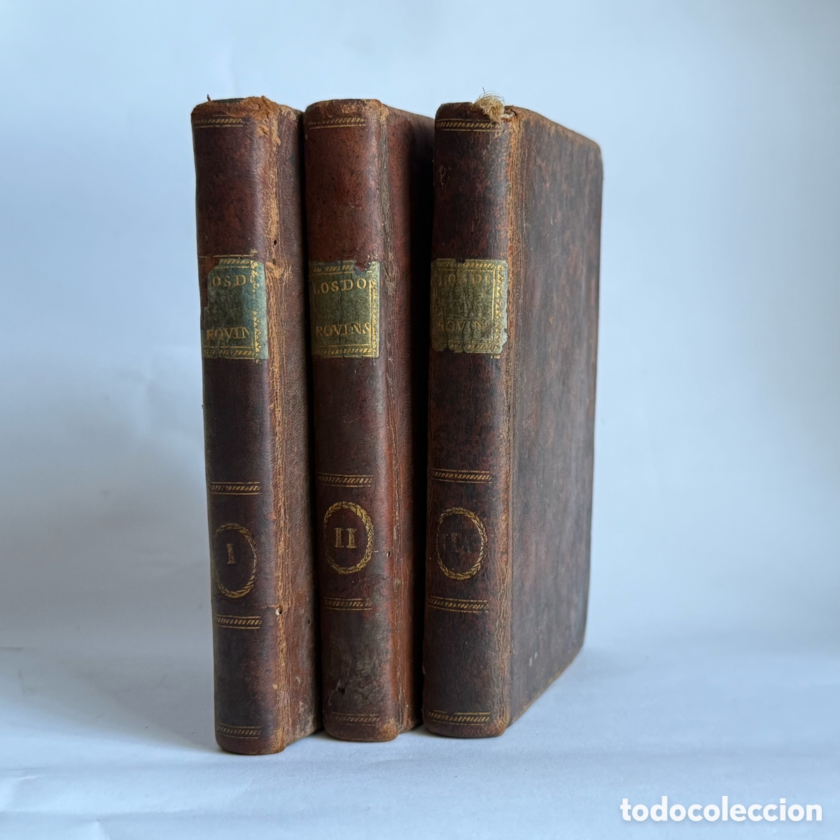 Libros antiguos: 1792 - LOS DOS ROBINSONES O AVENTURAS DE CARLOS Y FANNY - 3 TOMOS