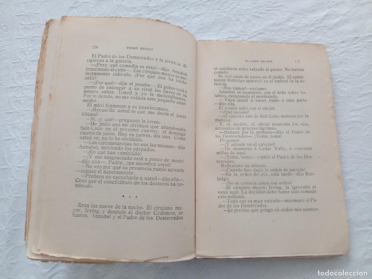 Libros antiguos: Pedro Benoit El lago salado - Foto 6