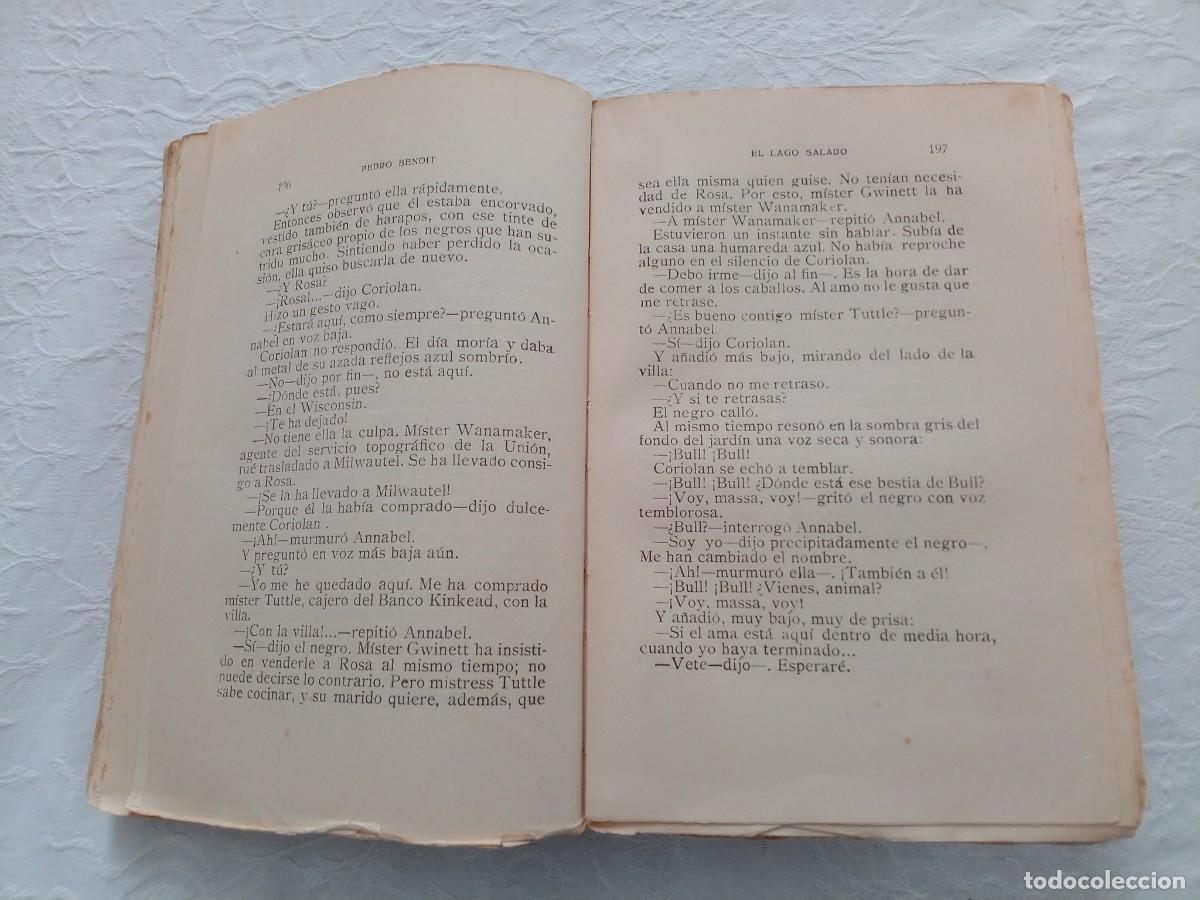 Libros antiguos: Pedro Benoit El lago salado - Foto 7