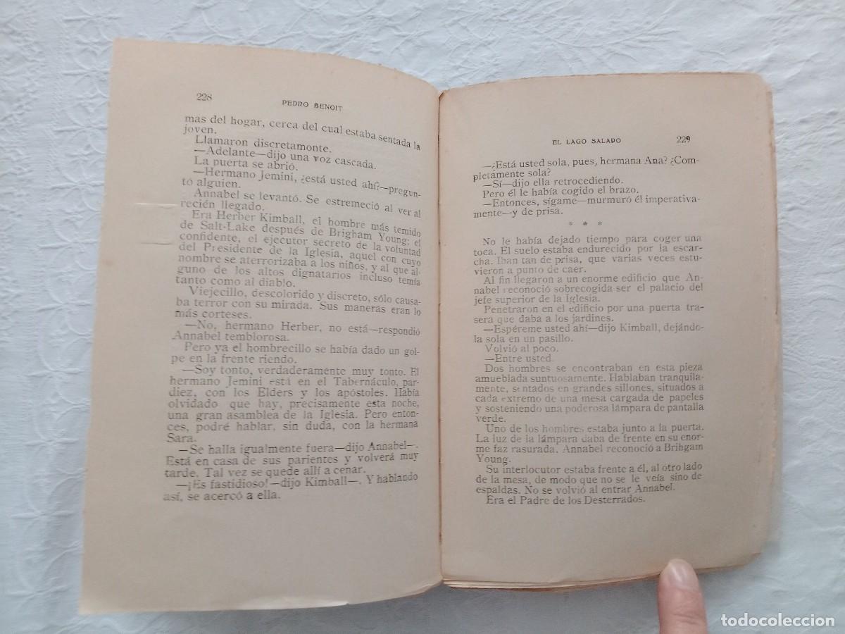 Libros antiguos: Pedro Benoit El lago salado - Foto 8