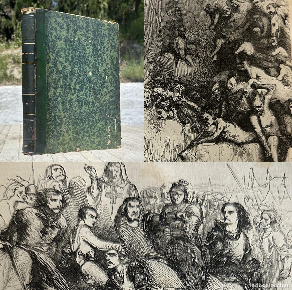 Antiquarische B&uuml;cher: a&ntilde;o 1849 - OBRAS COMPLETAS DE WALTER SCOTT - GRABADOS - QUENTIN DURWARD - ILUSTRADO