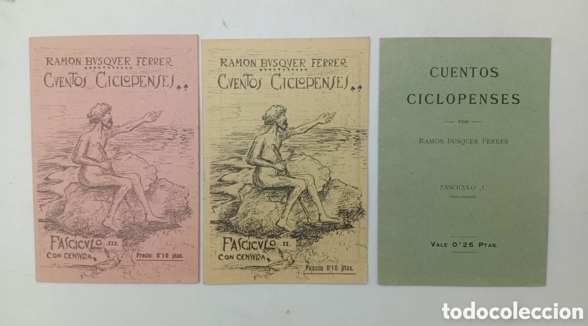 Libros antiguos: Raro ejemplar Cuentos Ciclopenses Tarragona por Ram&oacute;n Busquer Ferrer