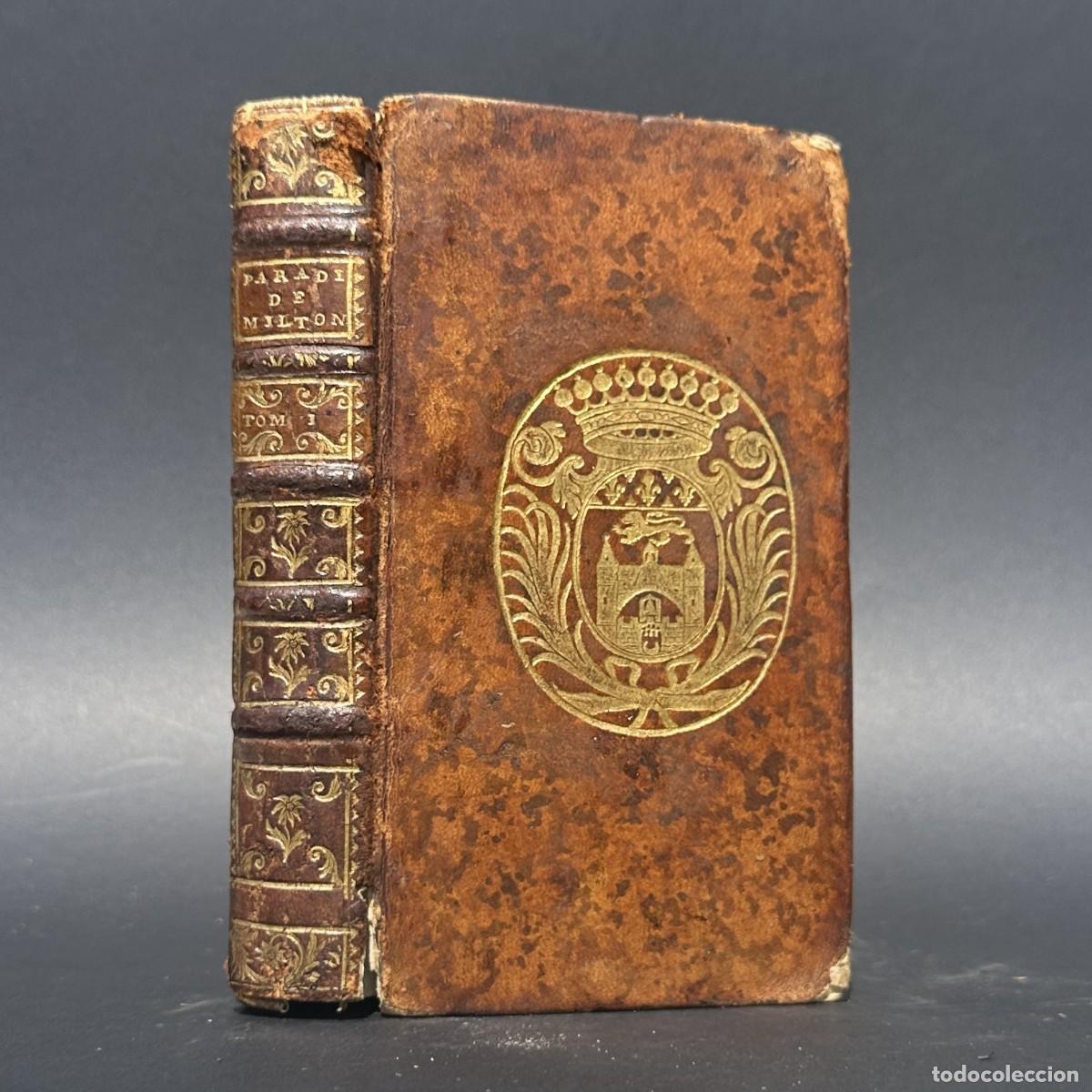 Livros antigos: A&Ntilde;O 1737 - EL PARAISO PERDIDO - MILTON - LE PARADIS PERDU -