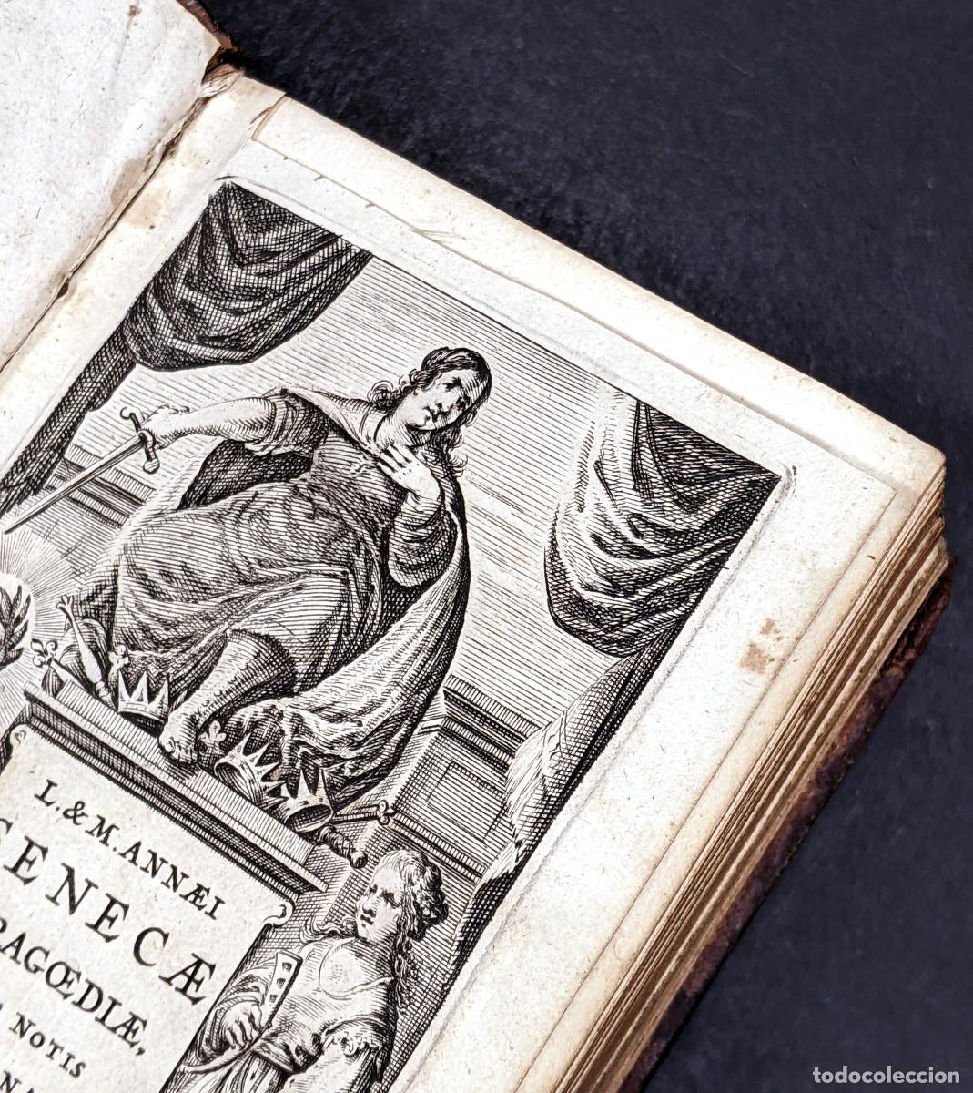 Libros antiguos: A&ntilde;o 1645 S&eacute;neca Tragedias Tragoediae Roma Grabado frontispicio Esfera Completo - Foto 11