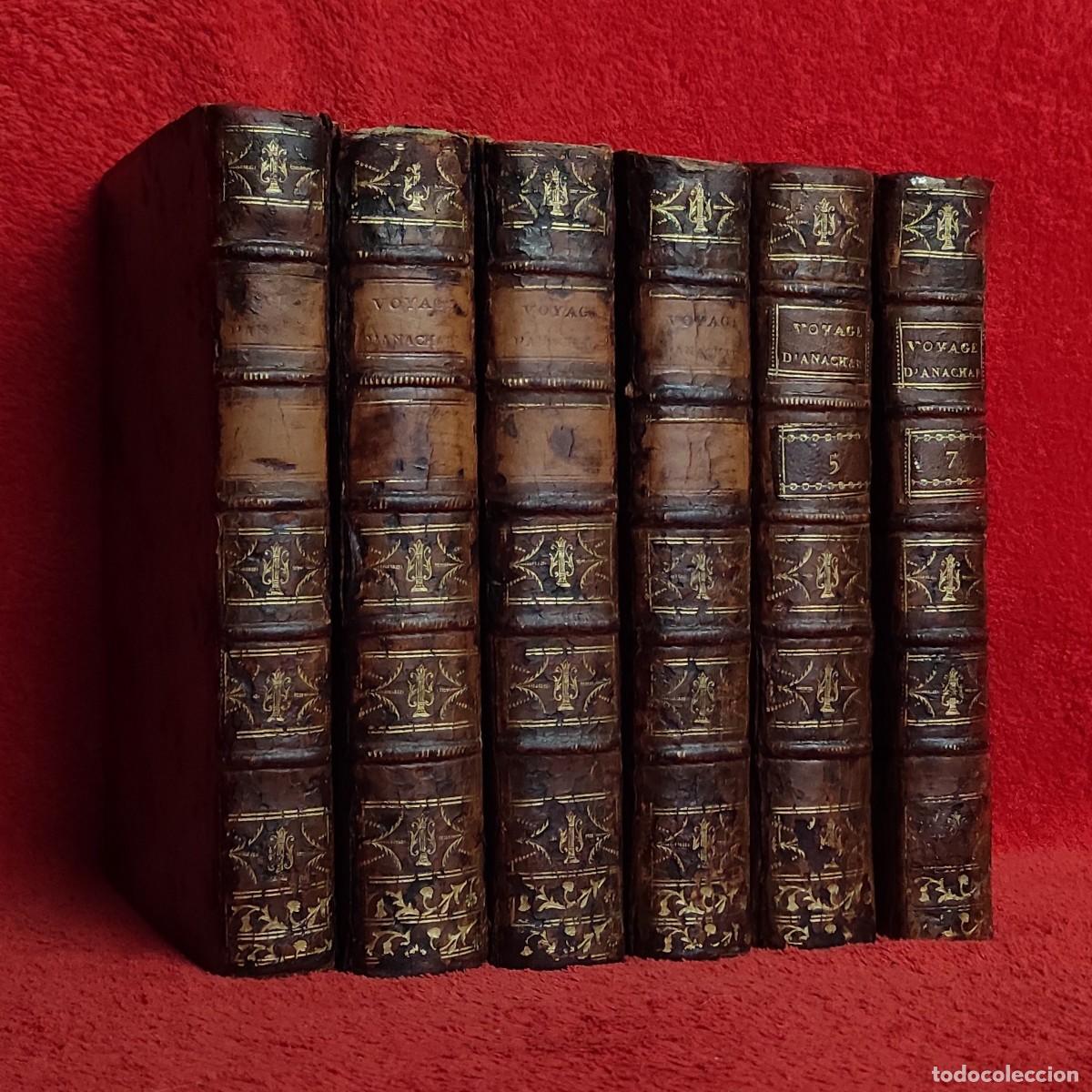 Old books: ❤️️A&Ntilde;O 1789 - VIAJE POR LA ANTIGUA GRECIA - VIAJE DEL JOVEN ANACARSIS - 6 TOMOS - TODO UN CL&Aacute;SICO
