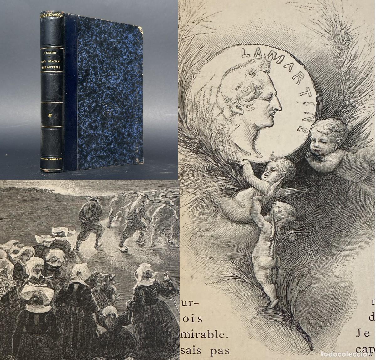 Libros antiguos: a&ntilde;o 1891 - NOUVEAUX MEMOIRES DES AUTRES - JULES SIMON - GRABADOS DE PRUNAIRE -