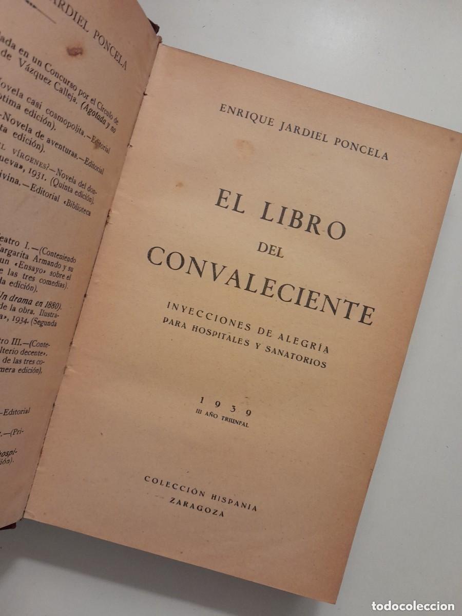 Antiquarische B&uuml;cher: EL LIBRO DEL CONVALECIENTE - ENRIQUE JARDIEL PONCELA (HISPANIA, 1939)