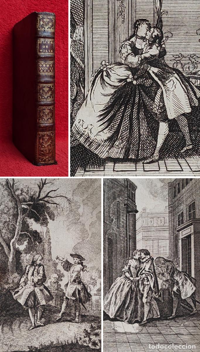 Libri antichi: ❤️️A&Ntilde;O 1766 - MOLIERE : EL CORNUDO IMAGINARIO, LA ESCUELA DE MARIDOS, LA DE ESPOSAS, ETC - GRABADOS