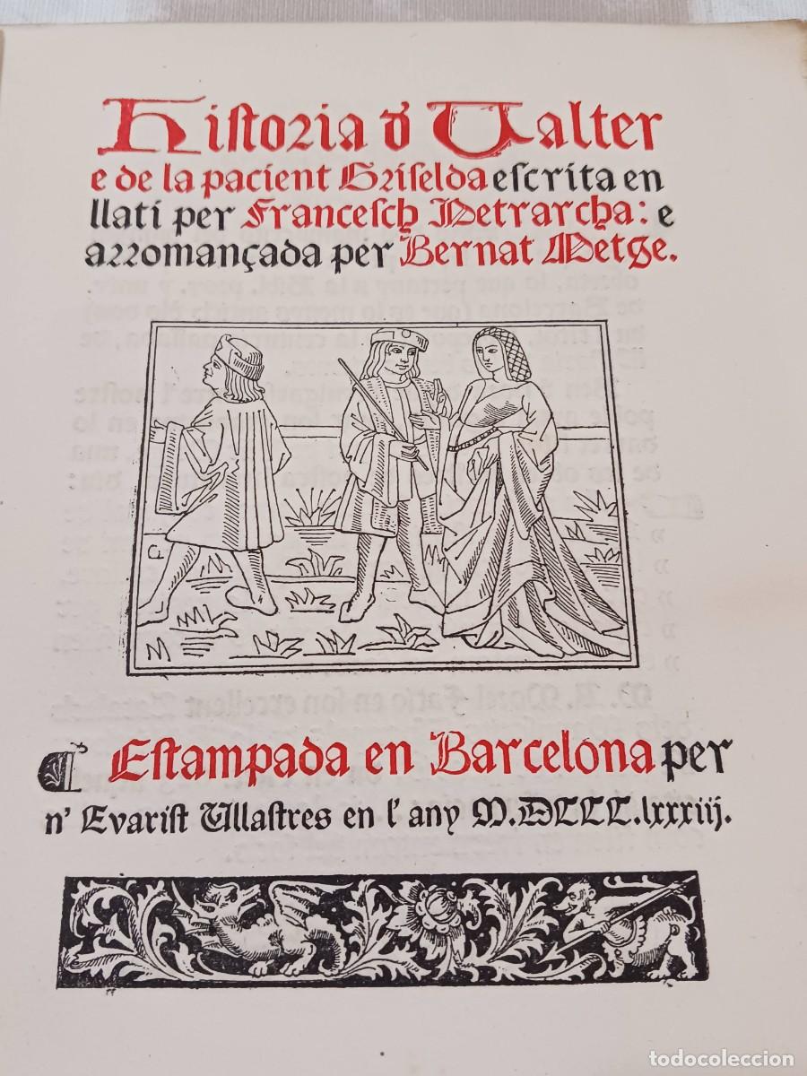 Antiquarische B&uuml;cher: HISTORIA DE VALTER E DE LA PACIENT GRISELDA (1883) - PETRARCA, BERNAT METGE