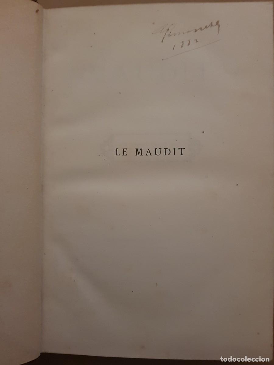 Libros antiguos: LE MAUDIT - LABB&Eacute; - TOME PREMIER - A.LACROIX - 1865 EN FRANC&Eacute;S - Foto 4